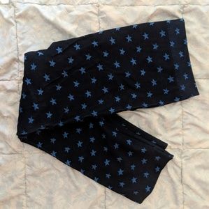 Lane Bryant navy star cropped leggings